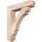 Ekena Millwork Olympic Arts and Crafts Smooth Bracket w/ Offset Brace, Douglas Fir, 7 1/2"W x 34"D x 38"H BKT0806X34X38OLY03SDF - alternate 1